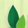Ikon af et grønt blad.